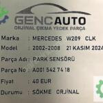 MERCEDES W209 CLK PARK SENSÖRÜ SÖKME ORJİNAL A0015427418