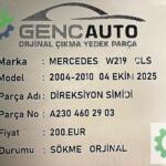 MERCEDES W219 CLS DİREKSİYON SİMİDİ SÖKME ORJ A2304602903