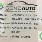 MERCEDES W219 CLS HOPARLÖR KAPAKLARI BEJ SÖKME ORJ A2197370188