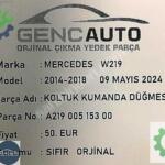 MERCEDES W219 KOLTUK KUMANDA DÜĞMESİ SIFIR ORJ OEM A21900515300