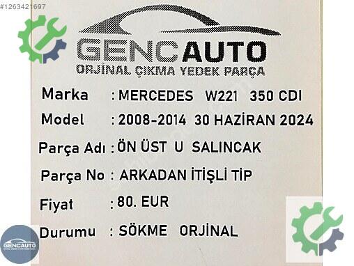 Mercedes-Benz CLA Torsiyon çıkma parça