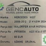 MERCEDES W221 KALORİFER AYAR MOTORU SÖKME ORJ A2218260107