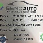 MERCEDES W221 S CLASS RADYATÖR HAVA KANALI SÖKME ORJİNAL SAĞ SOL