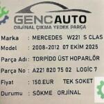 MERCEDES W221 S CLAS TORPİDO ÜST HOPARLÖR SÖKME ORJ A2218207502