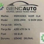 MERRCEDES W209 CLK VENTİL SÖKME ORJİNAL A2034700416