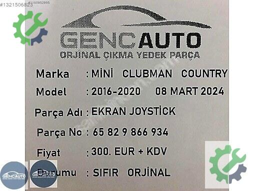 Mini Clubman Kontrol Düğmeleri 65829866934 çıkma parça