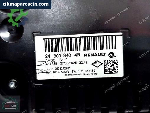 Renault Megane Gösterge Paneli 248098404R çıkma parça