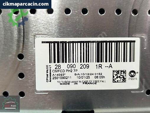 Renault Megane Gösterge 280902091R çıkma parça