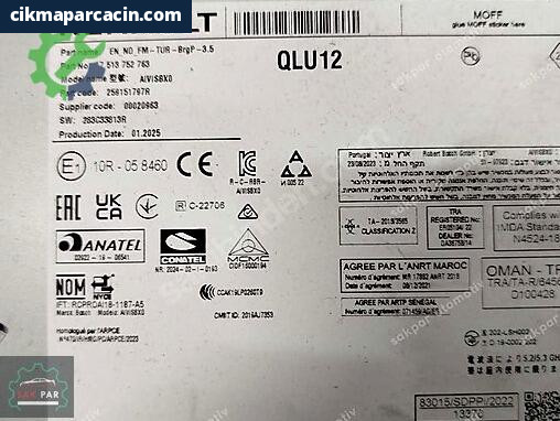 Renault Megane Multimedya Beyni 259151797R çıkma parça