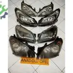 OPEL CORSA C D ORJ ÇIKMA SİYAH ZEMİN MERCEKLİ COSMO FAR TAKIMI