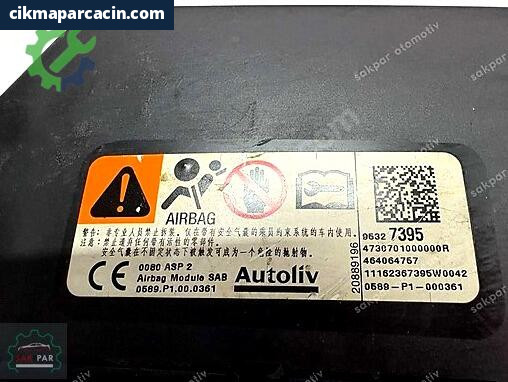 Opel Mokka Airbag (Hava Yastığı) 95327395 çıkma parça