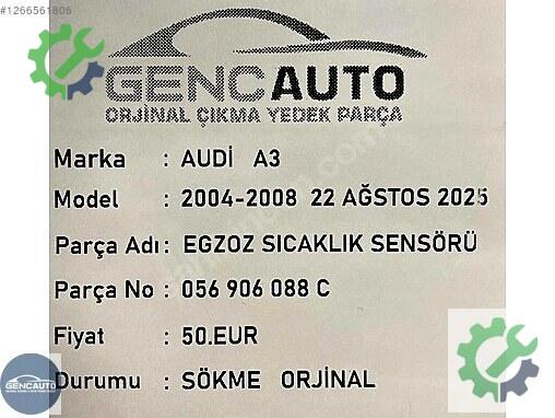 Audi A3 Airbag (Hava Yastığı) çıkma parça