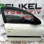 PEUGEOT 206 ÇIKMA BEYAZ SAĞ ÖN KAPI DOLU HATASIZ