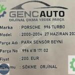 PORSCHE 996 TURBO SÖKME ORJİNAL OEM 99661817102