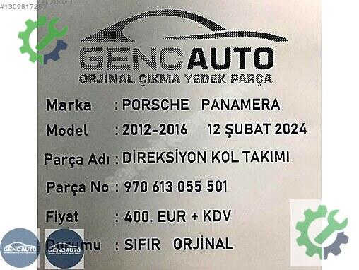 Porsche 911 Direksiyon Simidi 970413055501 çıkma parça