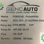 PORSCHE PANAMERA İVME BEYNİ ESP SÖKME ORJ OEM 99760614507