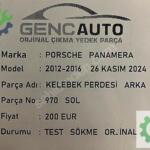PORSCHE PANAMERA KELEBEK PERDESİ ARKA SÖKME ORJİNAL 970 SOL