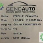 PORSCHE PANAMERA ÖN CAM FİSKİYE TESİSATI SIFIR ORJİNAL 970