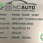 RANGE ROVER SPORT DİREKSİYON SİMİDİ SÖKME ORJİNAL DPLA3F563ED