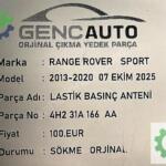 RANGE ROVER SPORT LASTİK BASINÇ ANTENİ SÖKME ORJ 4H231A166AA