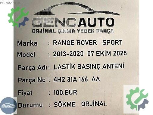 Land Rover Range Rover Beyin 4H231A166AA çıkma parça
