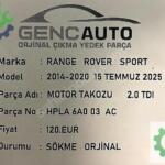 RANGE ROVER SPORT MOTOR TAKOZU SÖKME ORJİNAL HPLA6A003AC