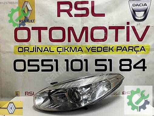 Renault Fluence Sol Ön Far 260604670R çıkma parça
