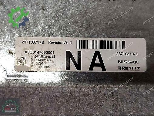 Renault Clio Motor Beyni 237103717S çıkma parça