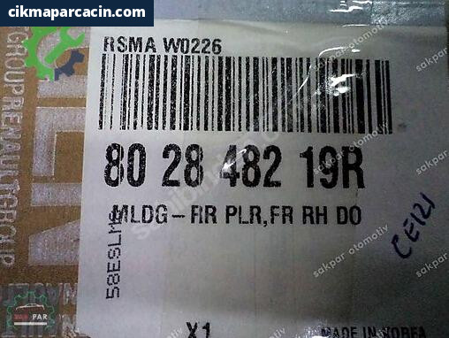 Diğer Sağ Ön Kapı 802848219R çıkma parça