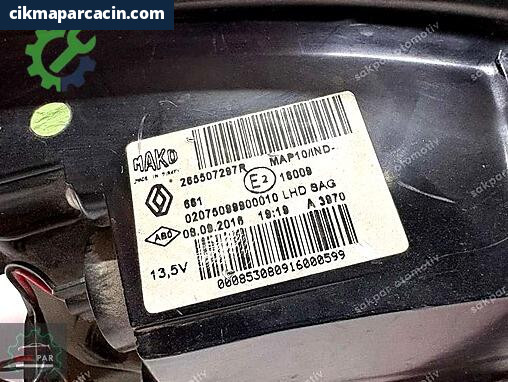 Renault Megane Sağ Arka Stop 265507297R çıkma parça