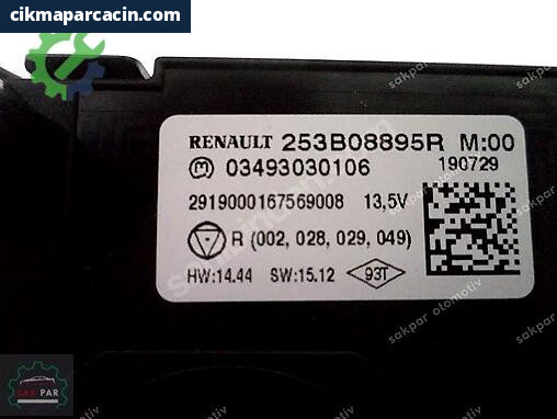 Renault Talisman Kontrol Düğmeleri 253B08895R çıkma parça