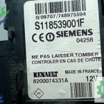 S118539001F 8200074331A Ateşleme Kart Okuyucu Renault Megane