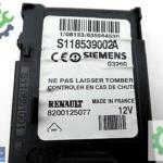 S118539002A 8200125077 Ateşleme Kart Okuyucu Renault SCENIC