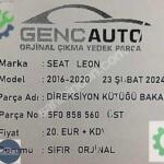 SEAT LEON DİREKSİYON KÜTÜK BAKALİTİ SIFIR ORJ OEM 5F0858559 560