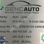 SEAT LEON SZL DİREKSİYON SARGISI SIFIR ORJİNAL OEM 5Q0953507 JA