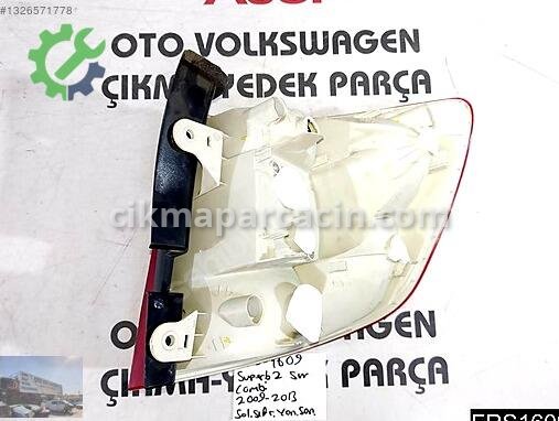 Skoda Superb Sol Arka Stop çıkma parça