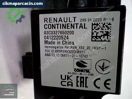 Dacia Sandero İmmobilizer 285912220R çıkma parça