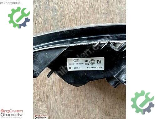 Skoda Octavia Sis Farı 5E0941700 çıkma parça