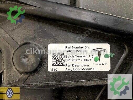 Tesla Model Y Sol Arka Kapı 1495512-00-G çıkma parça
