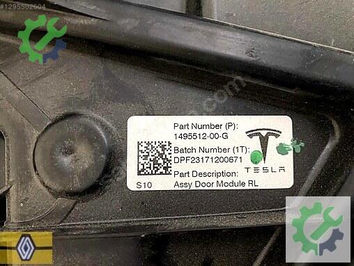 Tesla Model Y Sol Arka Kapı 1495512-00-G çıkma parça