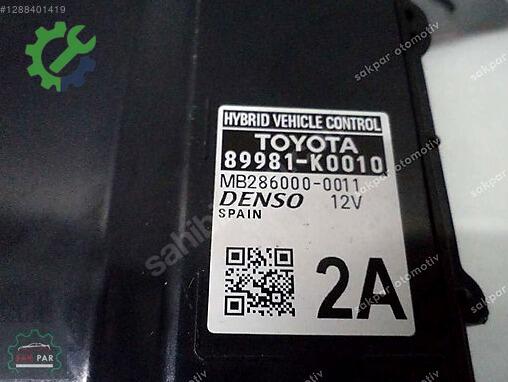 Toyota Yaris Beyin 89981-K0010 çıkma parça