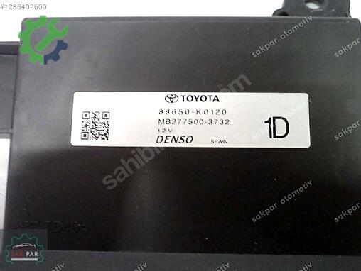 Toyota Yaris Klima Kontrol Beyni 88650-K0120 çıkma parça
