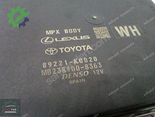 Toyota Yaris Beyni 89221-K0020 çıkma parça