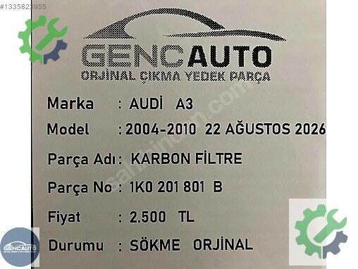 Audi A3 Radyatör Hortumu çıkma parça