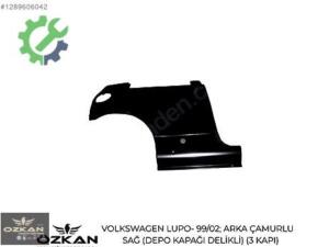 VOLKSWAGEN LUPO- 99/02; ARKA ÇAMURLUK SAĞ (DEPO KAPAĞI DELİKLİ)