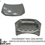 VOLKSWAGEN T ROC- 22/24; MOTOR KAPUTU GRİ BOYALI