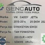 VW CADDY JETTA POLO DİREKSİYON SİMİDİ SÖKME ORJİNAL