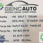VW GOLF7 TİGUAN PASSAT KAPUT KİLİDİ PANEL SIFIR ORJ 5G1823509 B