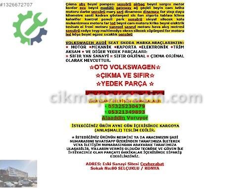 Volkswagen Polo Airbag Beyni (SRS) 6N0909603 çıkma parça