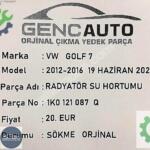 VW GOLF 7 RADYATÖR SU HORTUMU SÖKME ORJİNAL OEM 1K0121087 Q